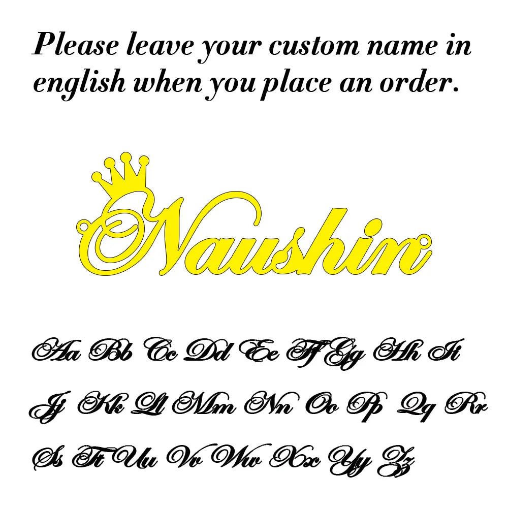 Personalised Gold Name Necklace with Box