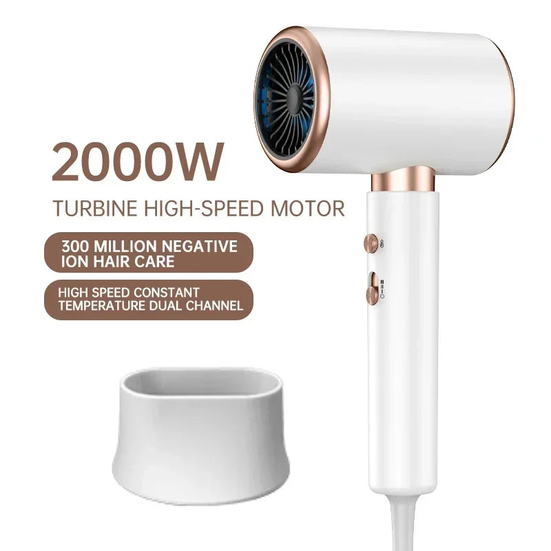 F33 T821 Professional Hair Dryer Hot Cold Wind Air Brush Hairdryer Negative Lonic Blow Dryer Strong PowerDryer Salon Tool 2400W